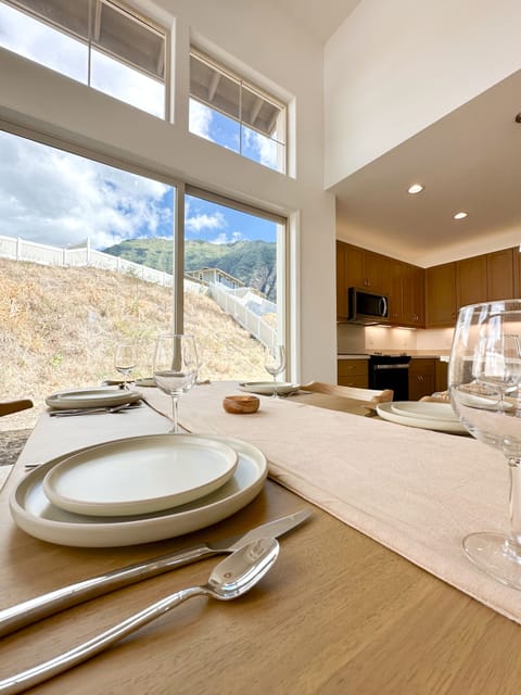 Stunning mountain views from the dining area