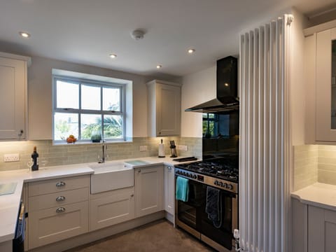 Fridge, dishwasher, electric kettle, toaster