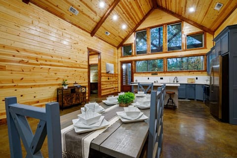 Share stories and laughter around our classic wooden dining set.`