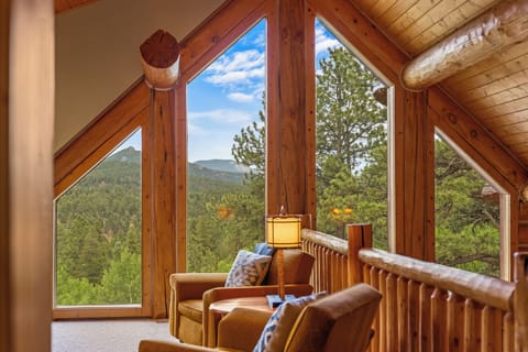 Loft living room with VIEWS!