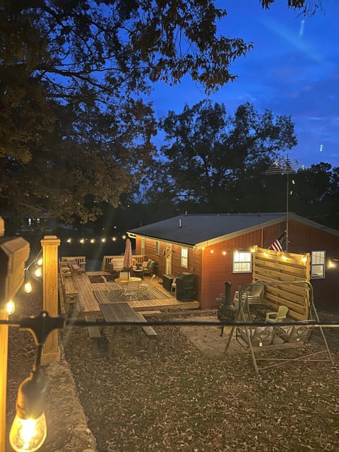 different view of patio lights