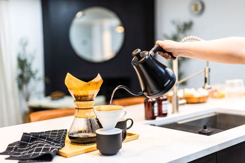 Making morning brew your way. Drip, pod, french press, pour-over...