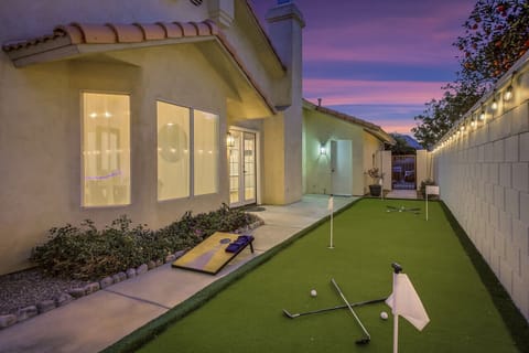 Backyard fun on the green