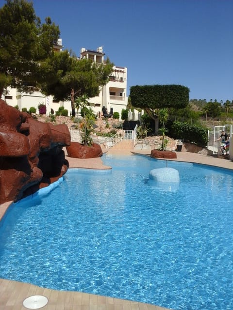 Pool area looking towards property