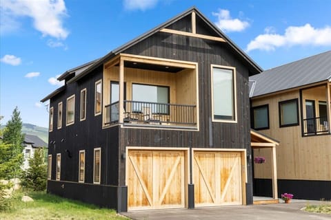 The townhome is on the end of the row of homes so you have a corner view.