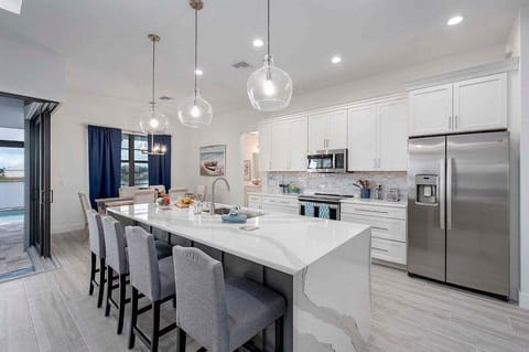 Kitchen is Open to Living Room and Dining Room