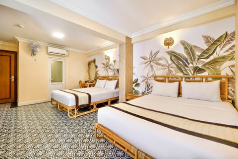 Family Quadruple Room | Memory foam beds, minibar, in-room safe, desk