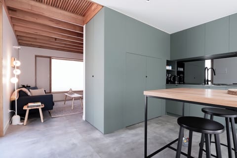 Make your way back inside and into the living space