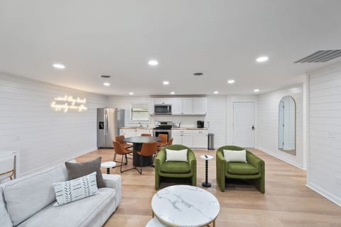 Our newly renovated Bridal Suite features a large, beautifully designed living room and a fully equipped kitchen—perfect for relaxing in style before and after your big day. Experience comfort and luxury all in one place!