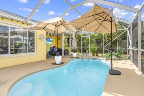 Heated Pool full of Sunlight