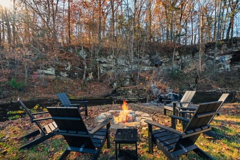 firepit by the river
