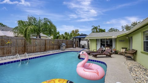 The sturdy fence ensures that your private retreat remains exactly that – private.