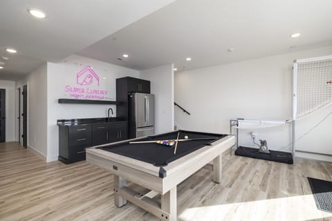 Tree House - Basement Level: Pool Table in Family Room