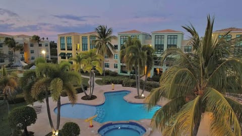 Aquatika is a resort-like beach community that features 5 pools, 2 jacuzzis, lazy river, pool slide, 2 tennis courts, beach volleyball, basketball, mini golf, BBQ facilities, 3 play yard and direct access to the beach.