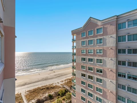 Elevated ocean-view retreat just steps from the sandy beach