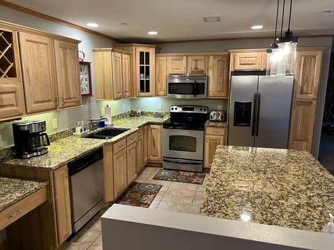 kitchen - toaster, coffee pot, blender and all utensils