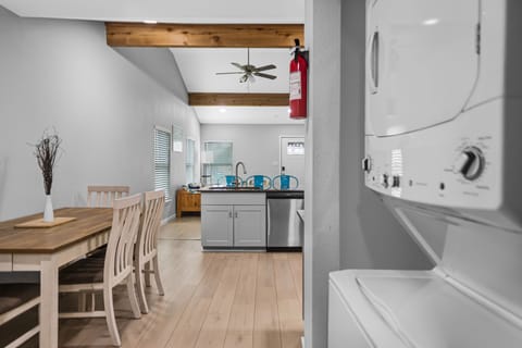 Experience hassle-free laundry with our washer and dryer amenities