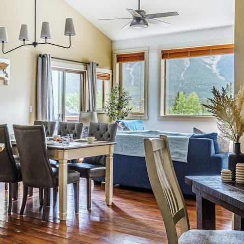 Lovely open plan kitchen, dining and living room with incredible views