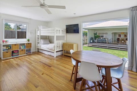 Kids retreat situated in the back yard
