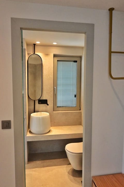 Deluxe Double Room, 1 King Bed | Bathroom | Shower, rainfall showerhead, free toiletries, hair dryer