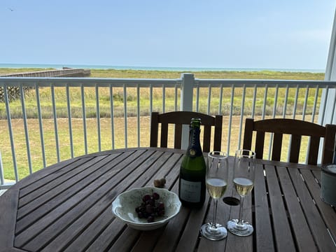 Your patio the entire stay.  Relax and unwine:)