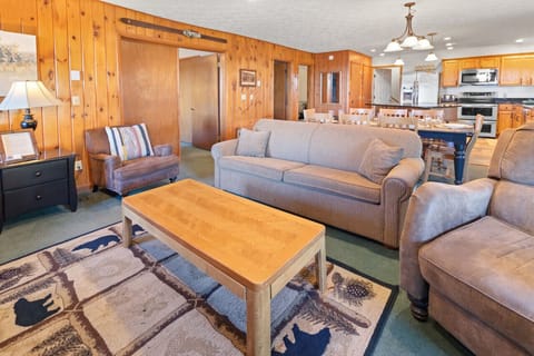 Cozy Living Room with wood fireplace