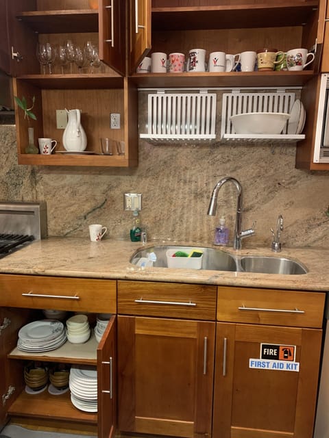 Dishes,mags,wine glasses, bowls, plates, utensils  are all ready wash and clean