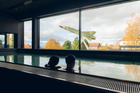 Indoor pool, outdoor pool