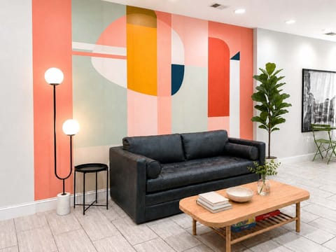 Embrace color and comfort in this modern space that sets the stage for relaxation during your vacay