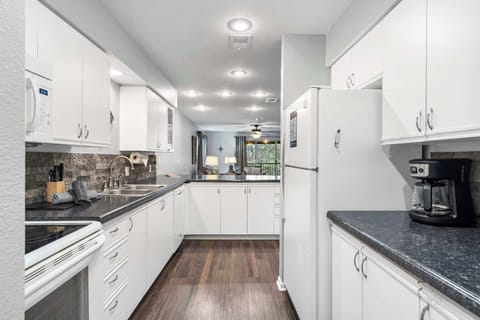 Condo, Multiple Beds, Balcony, Garden View (Dora) | Private kitchen | Coffee/tea maker