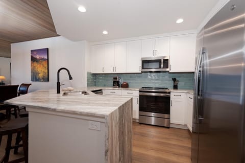 Fully stocked kitchen