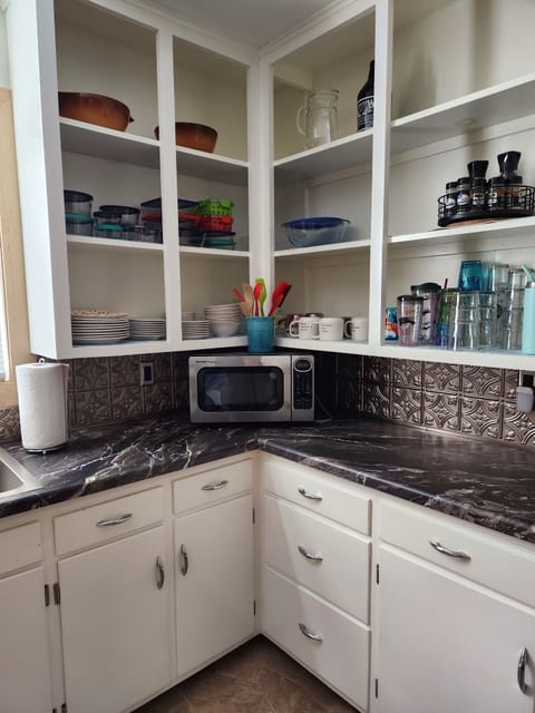 Stocked kitchen cabinets