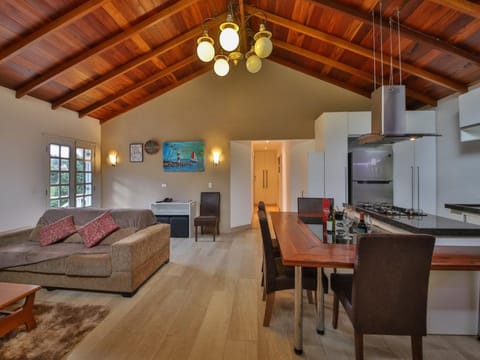 Superior Chalet | Living area | 35-inch LED TV with digital channels, toys, books