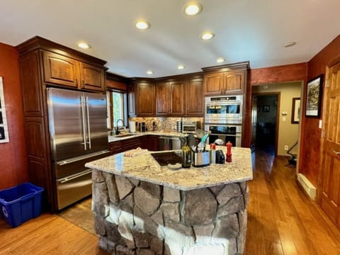 Stone bar and workspace