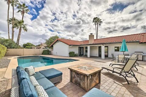 firepit by the pool
