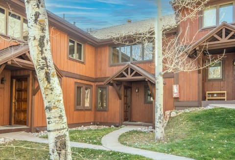 Your front door showcased in the middle of the photo