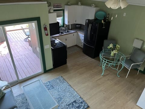 Living area. View from loft.