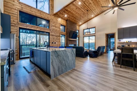 Wide open, soaring ceilings, you'll never want to leave this luxury experience!