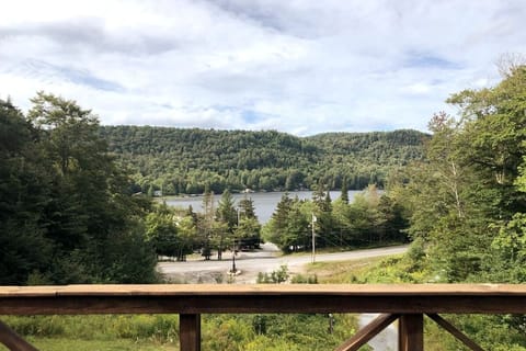 View from front deck looking towards Big Moose Lake