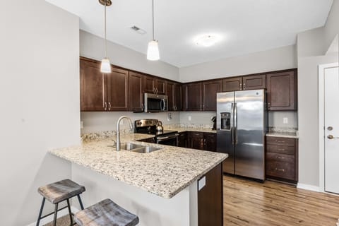 Fully stocked kitchen
