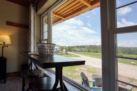 Enjoy wildlife and views over morning coffee.