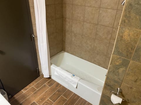 Double Room, 2 Queen Beds | Bathroom | Hair dryer