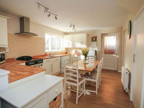 Fridge, dishwasher, electric kettle, toaster