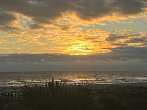 Sunrise view from balcony