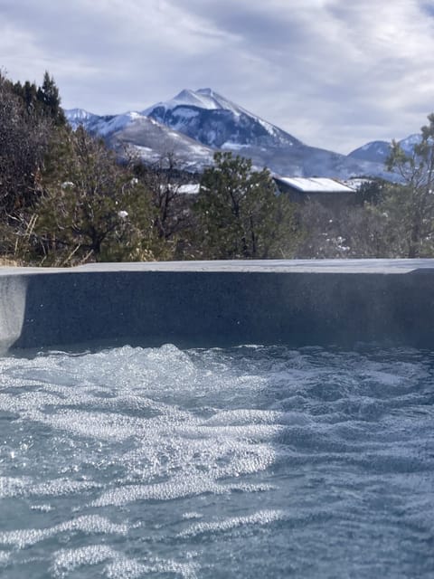 Hot tub in winter