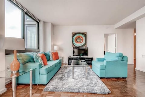 Jersey City 2 Bedroom Living Room