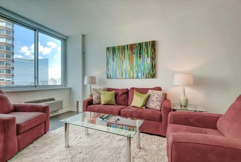 Jersey City 1 Bedroom Living Room