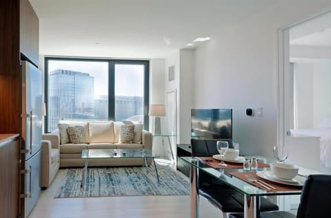 Seaport/South Boston Boston 1 Bedroom Living Room