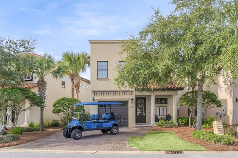Front of Home & 6 Seat Golf Cart