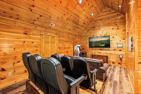 Mountain Getaway's theater room